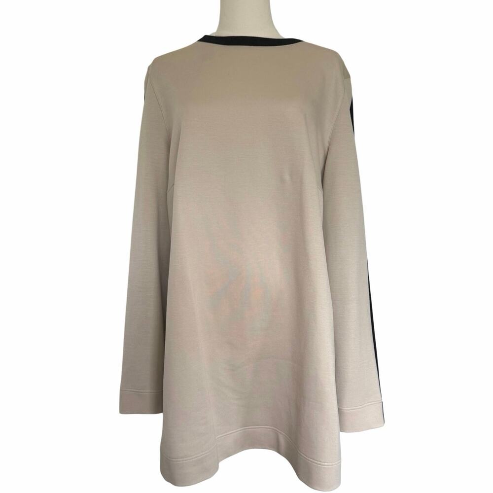 Akris Punto (US 14) Two Tone Tunic Pullover Colorblock Long Sleeve NWT Viscose